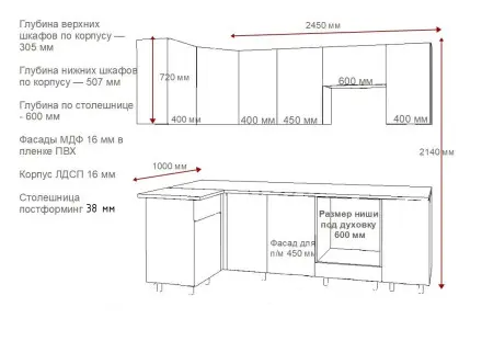 Шарли белый Графит шагрень - 7 (1000х2450 мм) 